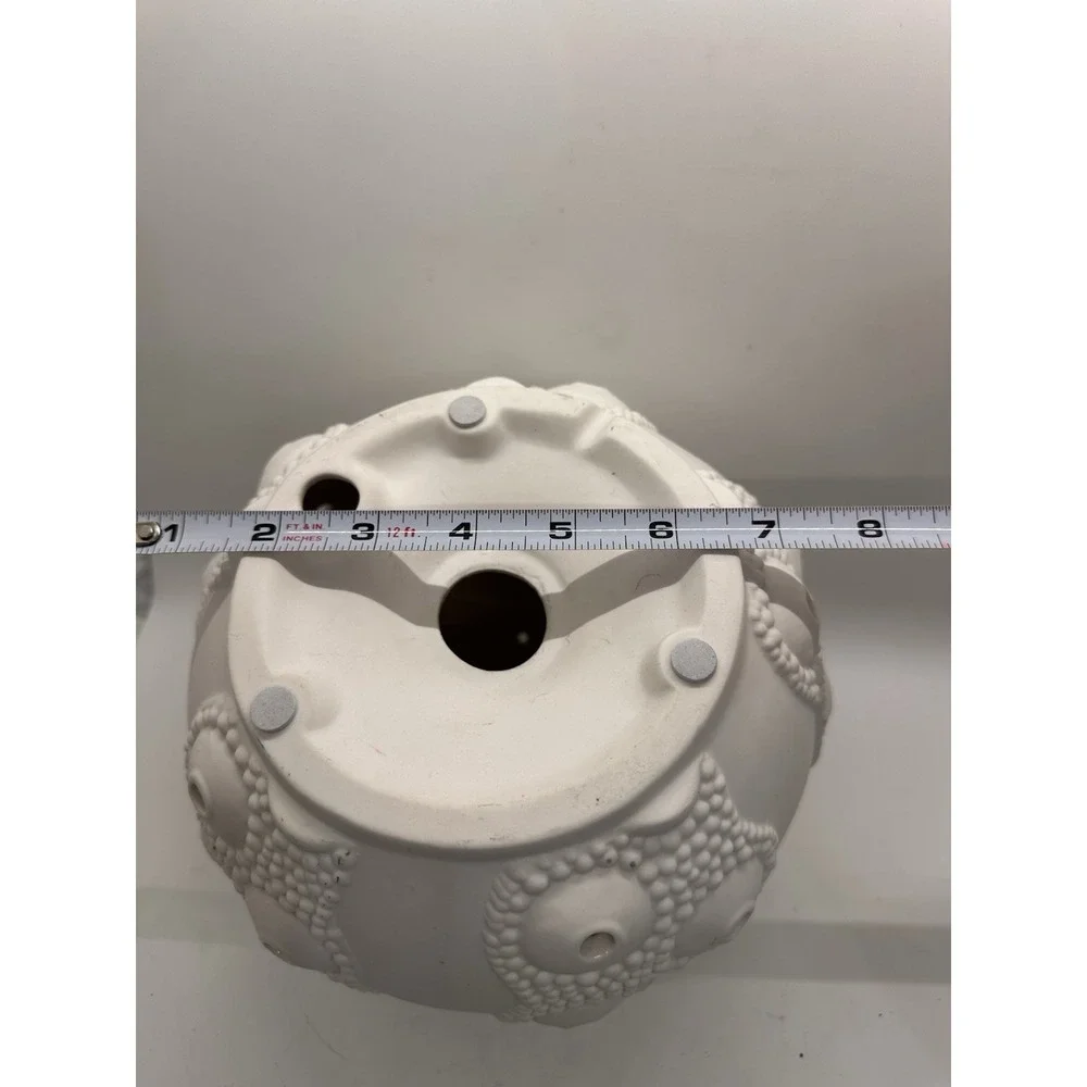 Translucent Porcelain Sea Urchin Lamp‎ Shade Coastal Sculptural 6